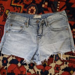 Free People Jean Shorts